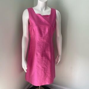 Elliott Lauren pink silk shift dress